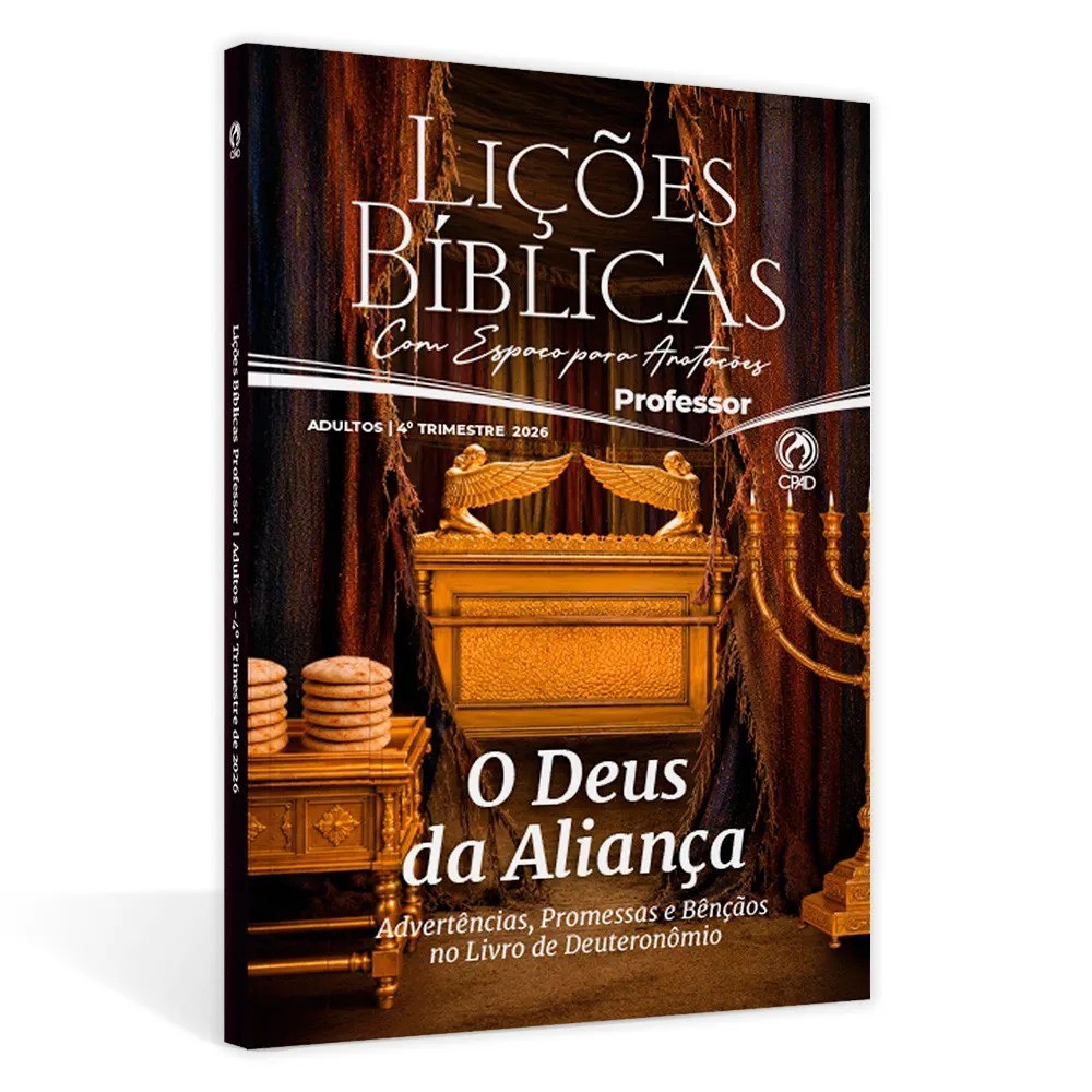 Revista Lições Bíblica Adulto Professor 4º Trimestre 2026 | Capa Dura | Com Espaço para Anotações