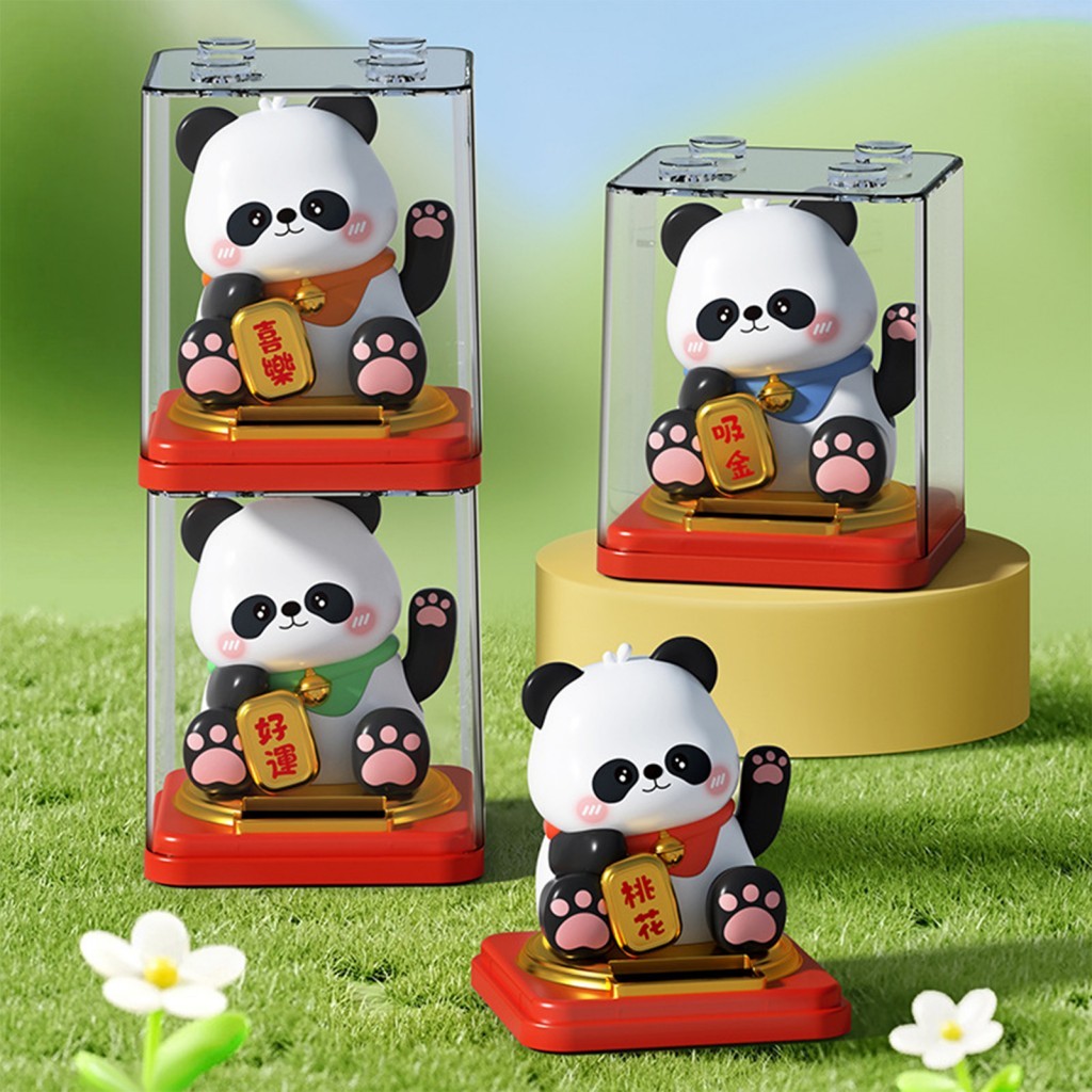 Decoração Do Painel Carro Lucky Panda-Estatueta De Balanço Automática Para Presente Comercial
