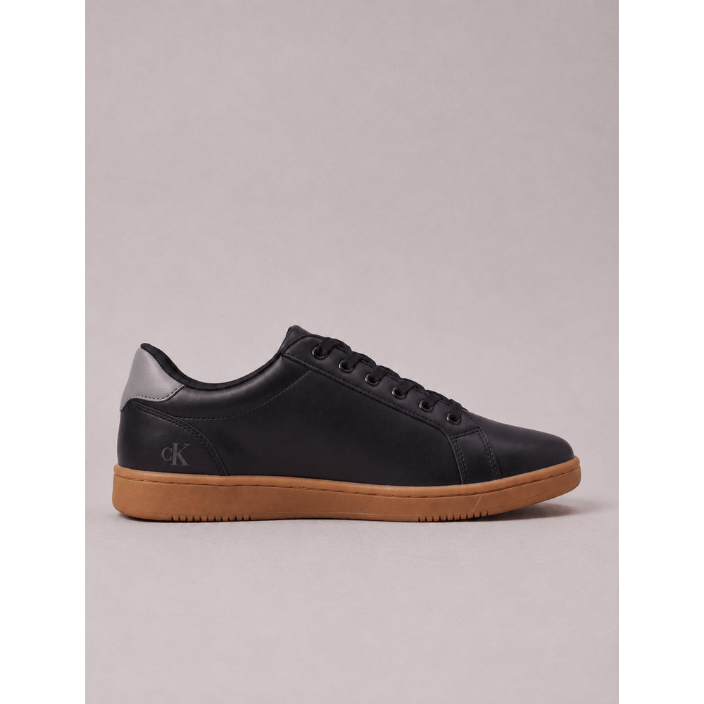 Tênis Calvin Klein Jeans Slim New Basic - Preto/Cinza Medio