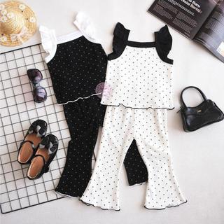 OWLET-Um Conjunto Dottie-Terno Feminino-St Singlet-Motivo De Bolinhas-Calça Comprida Regata
