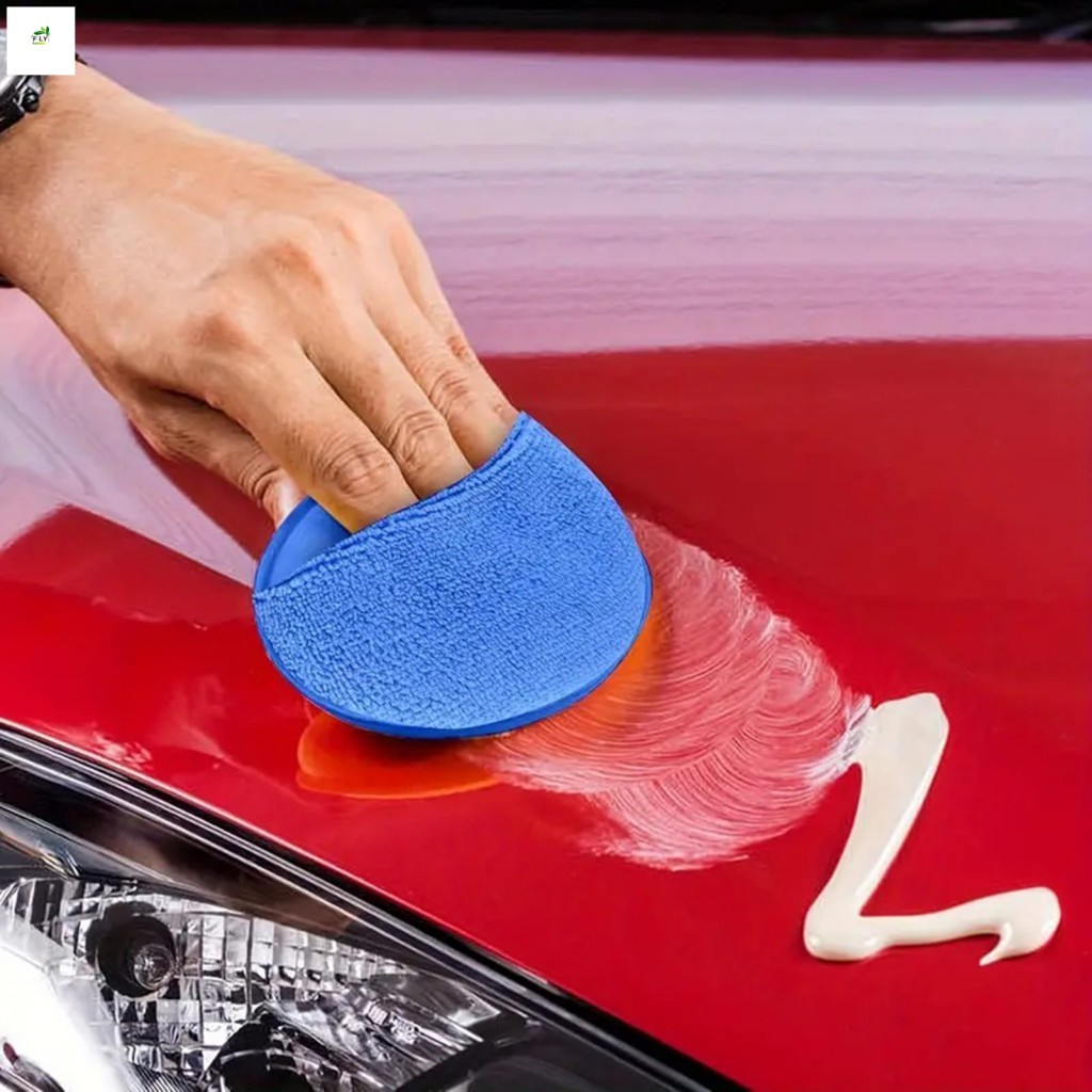 10pcs Almofada Aplicadora De Cera De Microfibra Com Bolso Para Dedo Carro Caminhão Motocicleta RV