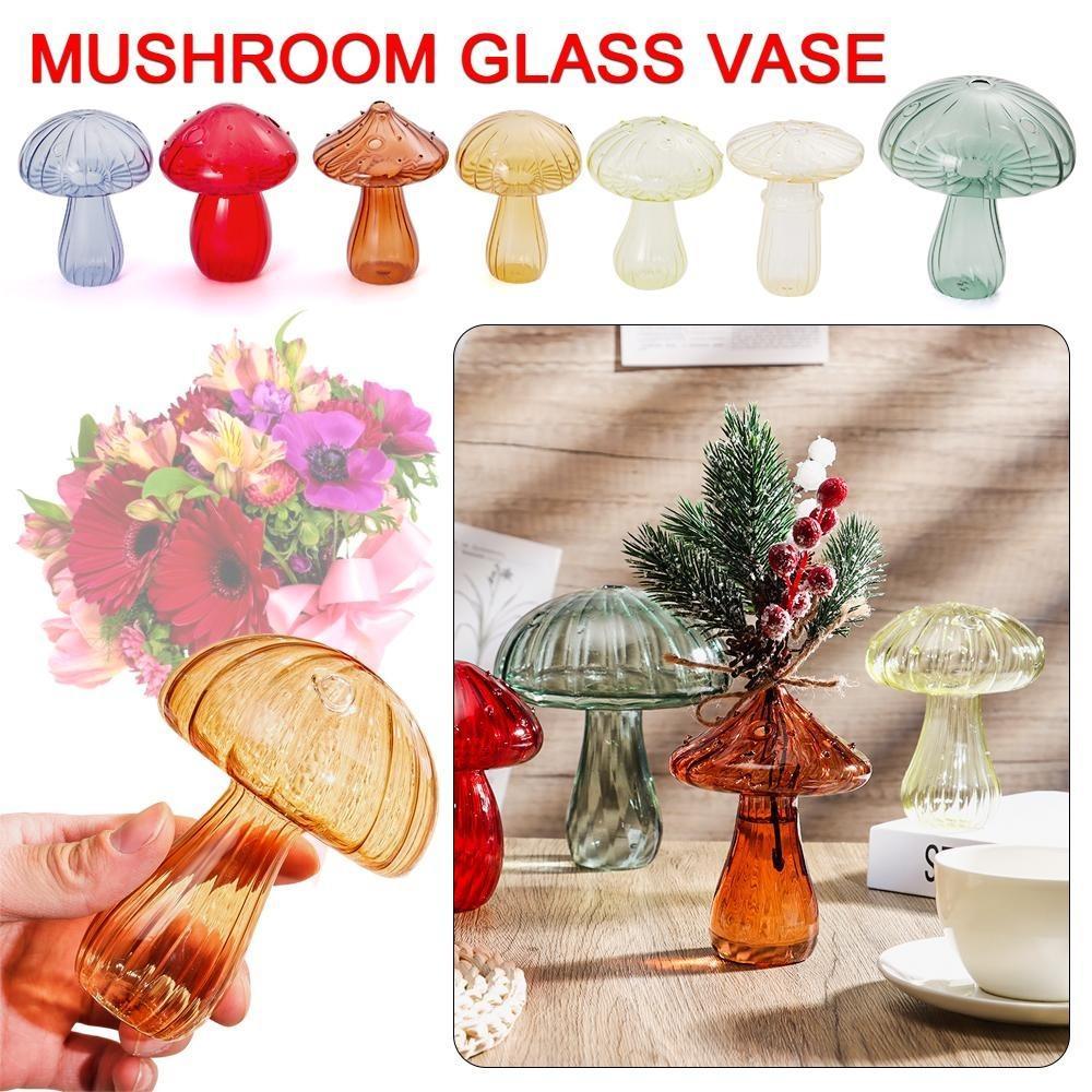 Garrafa De Flor CHINK , Vaso De Vidro Transparente , Hidropônica De Cogumelo Para Decoração De Casa