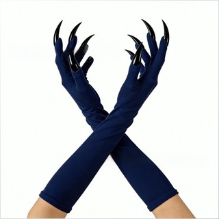 [Ideal Para Cosplay] Halloween Claw Gloves Multicolor Witch Cosplay Props/Witch Gloves/Long Nails