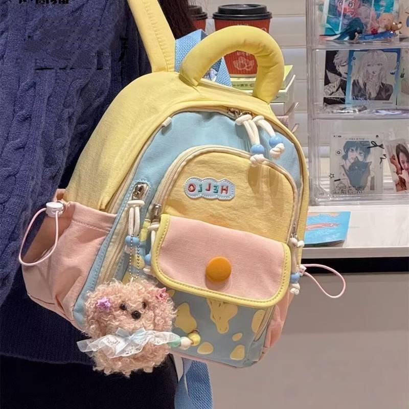 Cute Cartoon Backpack Girl Heart Design Backpack Cute KT Backpack sobf