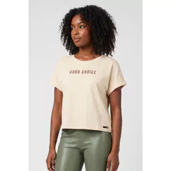 Blusa Juvenil Menina Manga Dobrada Beats Bege