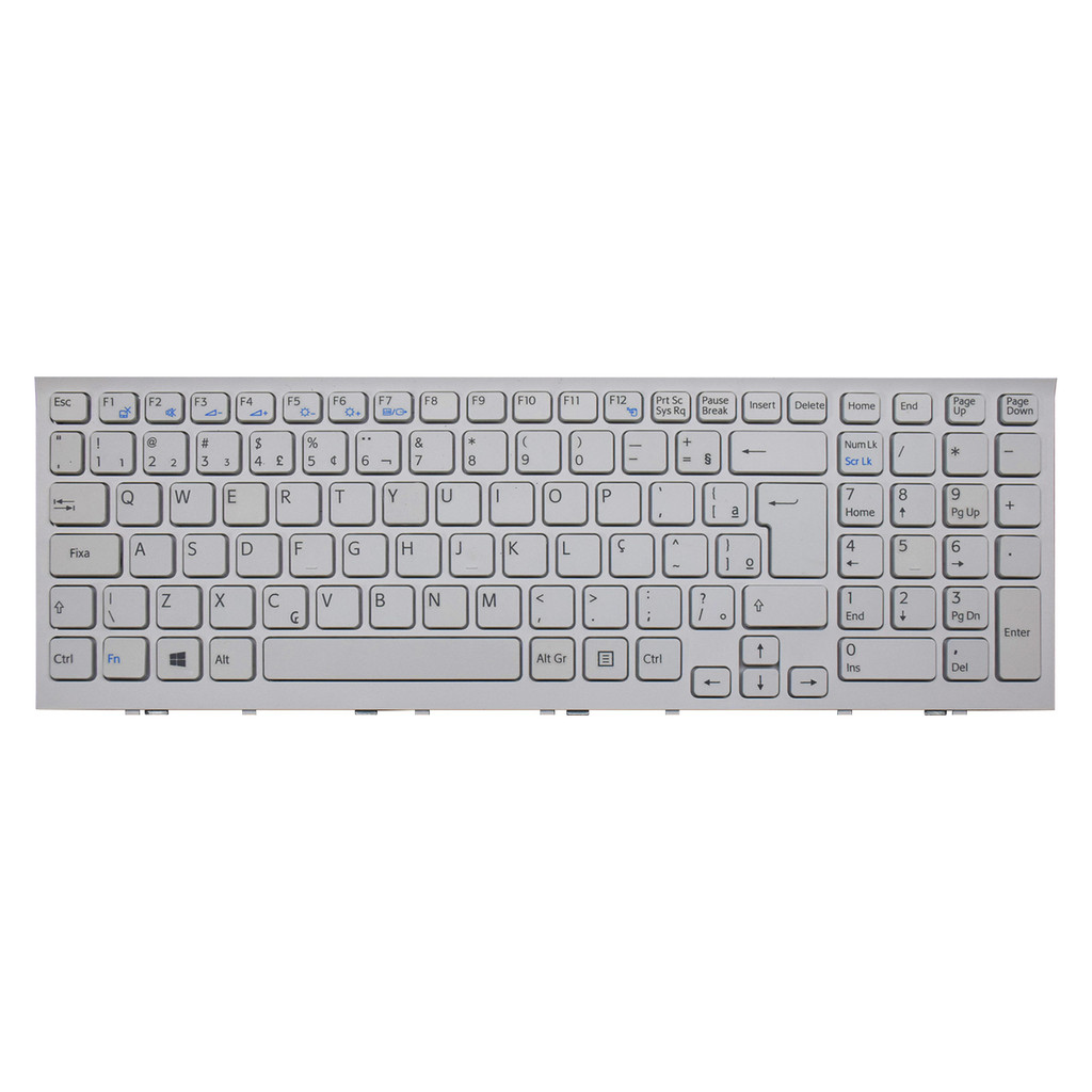 Teclado para Notebook Sony Vaio VPCEH30EB ABNT2 Branco