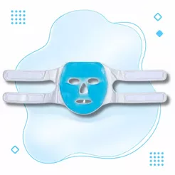 Máscara Térmica De Gel Rosto Facial Relaxante Quente ou Fria