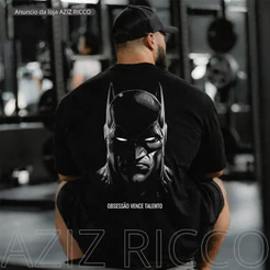 [Camiseta Premium em Algodão Puro]NVR Camiseta Oversized Batman Obsessão Vence Talento 100% Algodão Premium