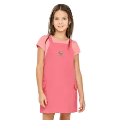 Conjunto Infantil Menina Com Sobreposição Elian Rosa