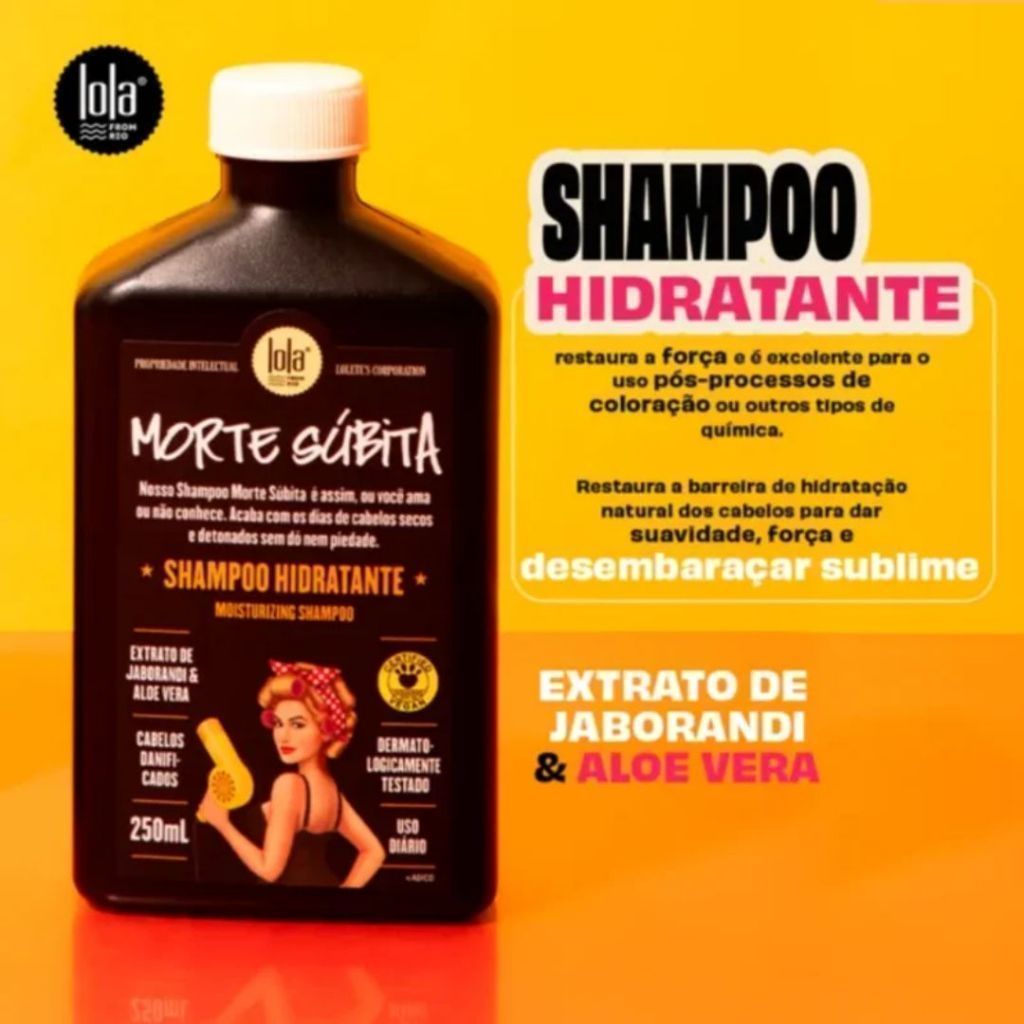 Kit 4 Unidades Morte Súbita Lola – Shampoo, Condicionador, Máscara e Spray Reparação — imagem 2 de 2