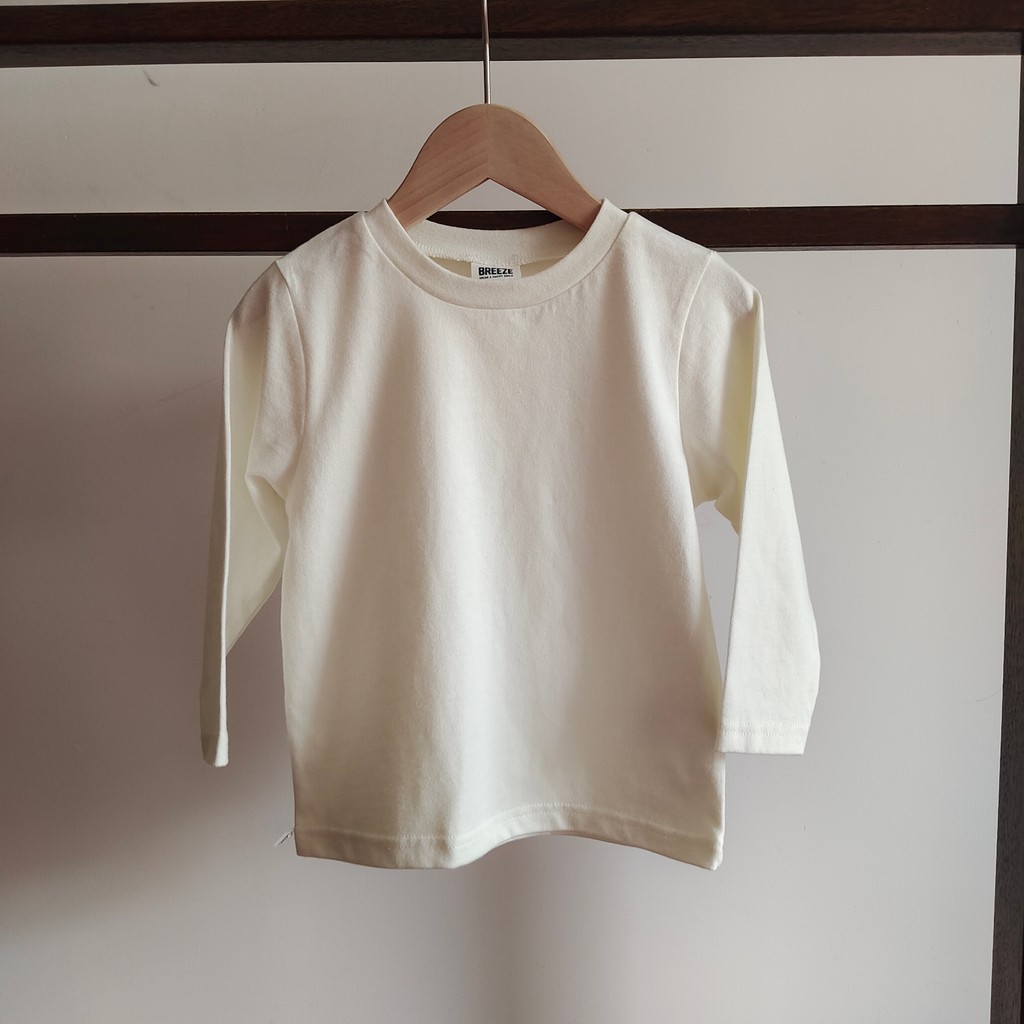 Estilo japonês BZ meninos meninas puro algodão de manga comprida camiseta novo estilo crianças moda topo camiseta camisa