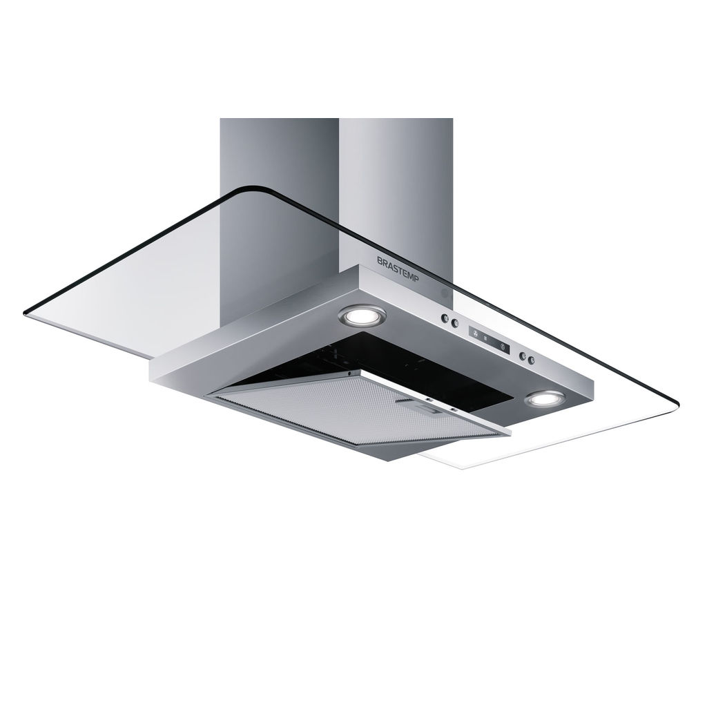 Coifa Vidro Plano Parede Brastemp 90cm cor Inox - BAP90AR · foto 2