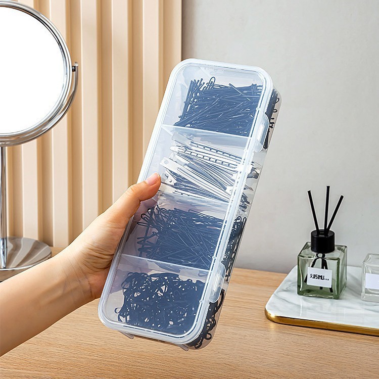 Caixa de armazenamento de mesa ferramentas de maquiagem cotonetes grampo de cabelo grampo de cabelo clipe Sub-embalagem 