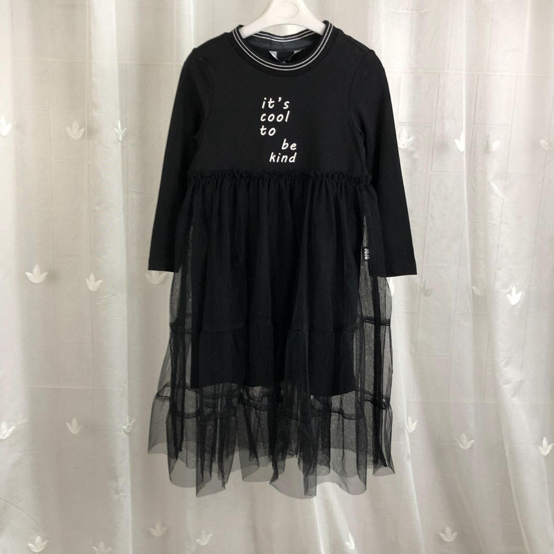 JO marca retirada gabinete roupas infantis médio grande crianças meninas vestido de manga comprida crianças primavera ou