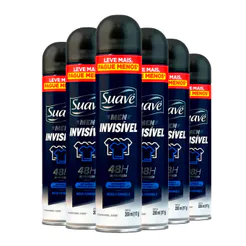 Kit Desodorante Antitranspirante Suave Invisible 200ml C/6 Unidades