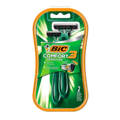 Barbeador descartável Comfort3 Sensitive Verde 2 unidades Bic