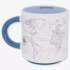 Caneca Grafite Viagem - Zonacriativa