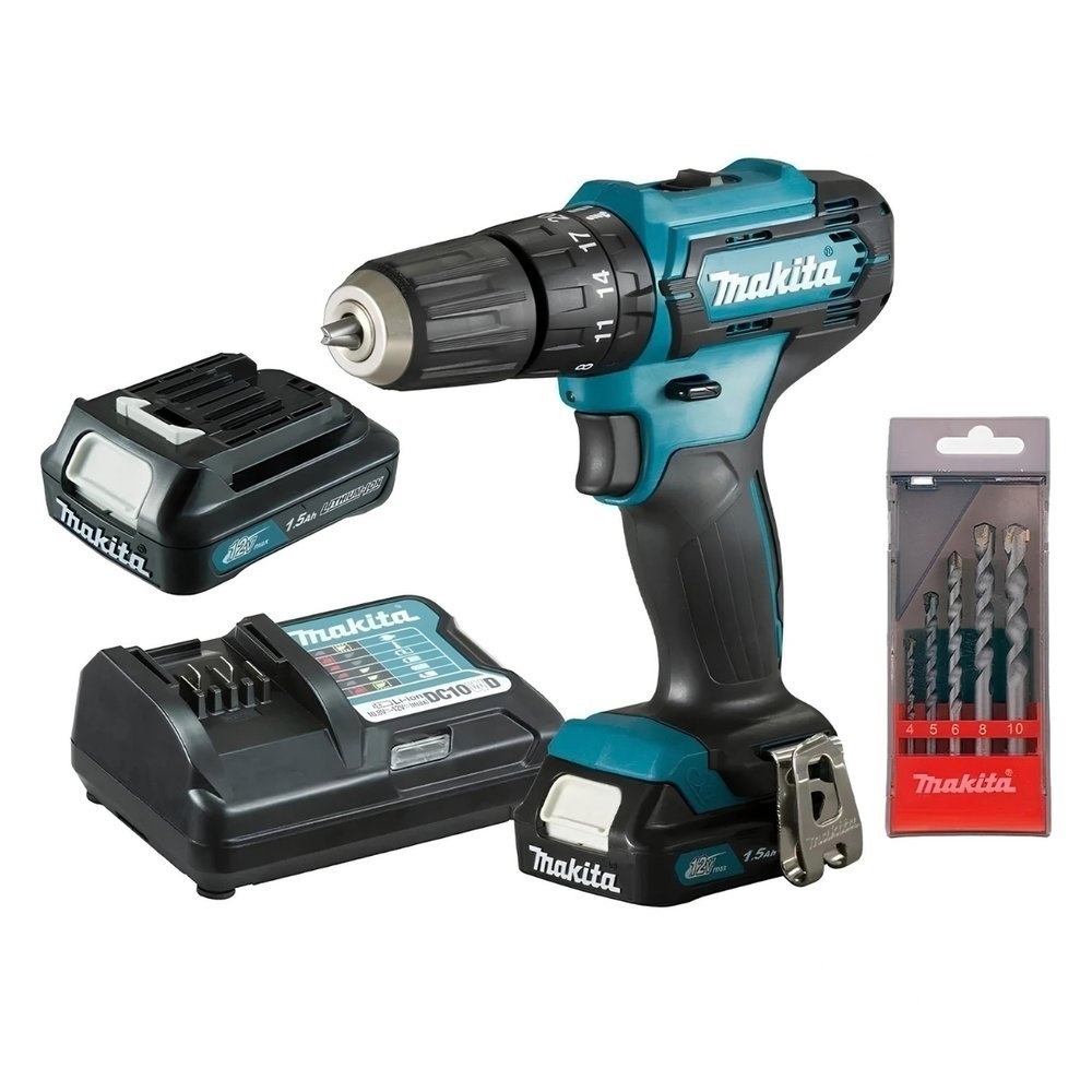 Parafusadeira e Furadeira de Impacto Makita à Bateria 12V 1,5Ah HP333DWYX3-P