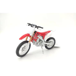 Miniatura De Moto 1:18 Cross Maisto Coleção Ferro Honda Crf450r Vermelho