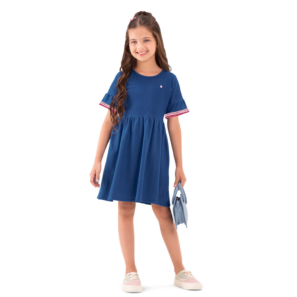 Vestido em molecotton Jeans Boca Grande