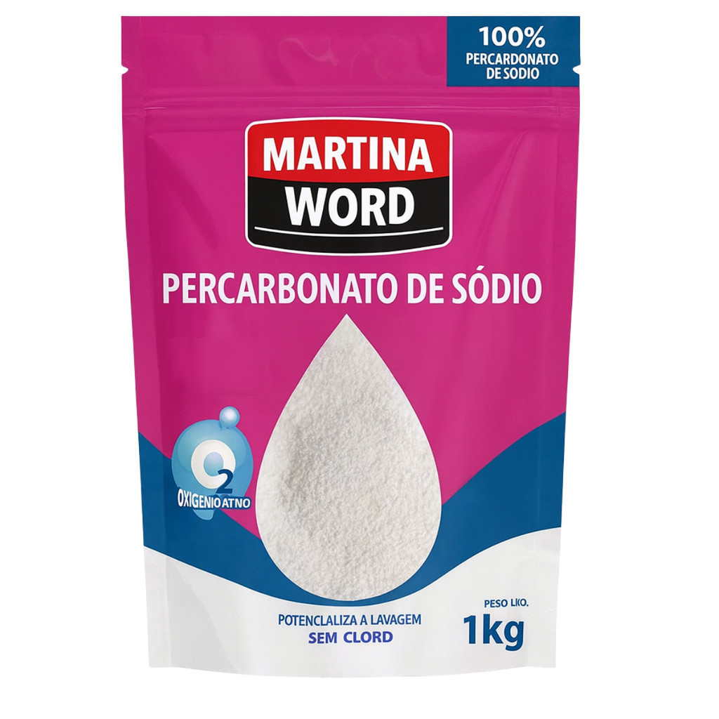 Percarbonato 100% Puro Tira Manchas Roupas Brancas e Coloridas