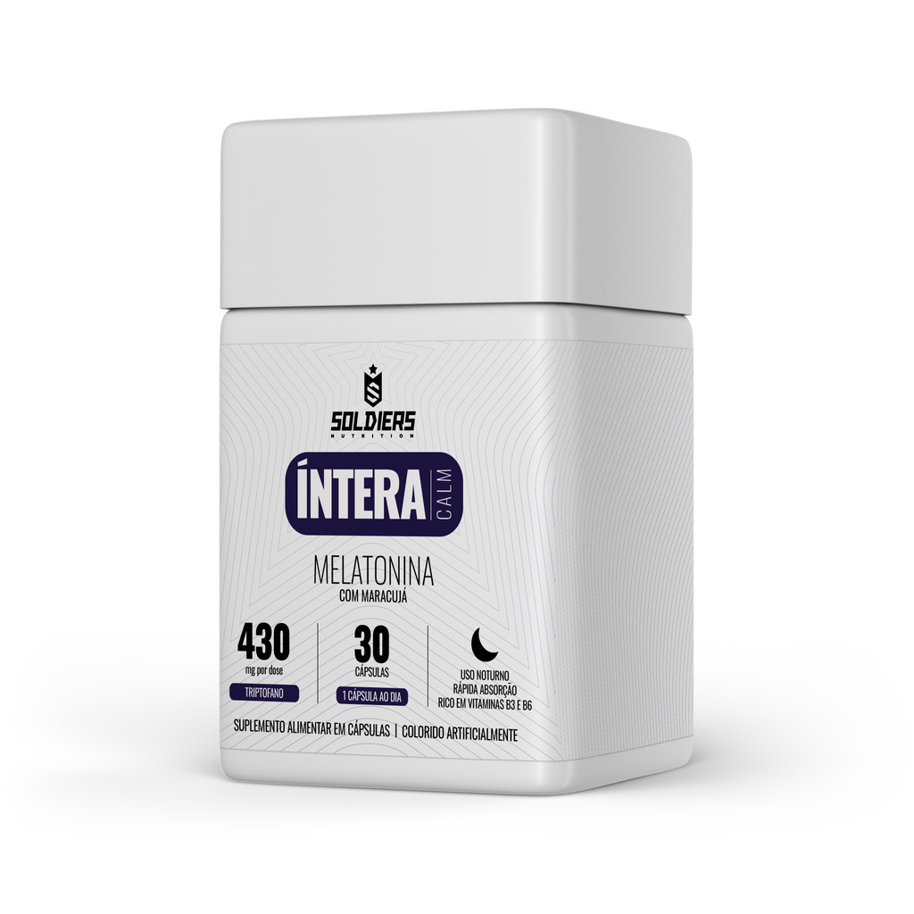 Melatonina Íntera Calm  Suplemento para Sono Natural - Soldiers Nutrition em Oferta na Shopee