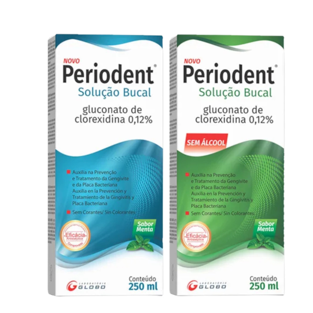 Enxaguante Bucal Periodent Clorexidina 0,12% 250ml / Similar Periogard