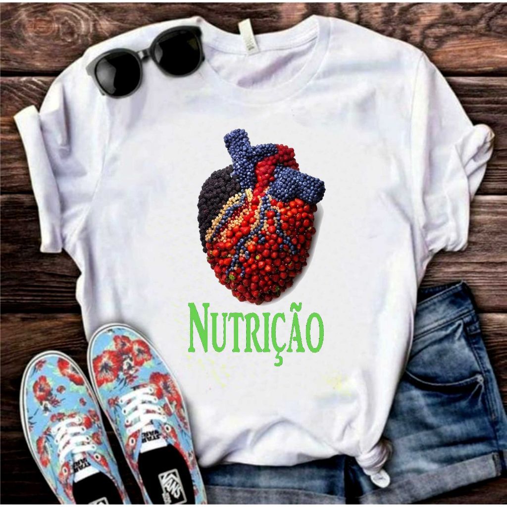Camisa Nutrição Blusa 18 T-Shirt Camiseta  Blusa  Unissex DR