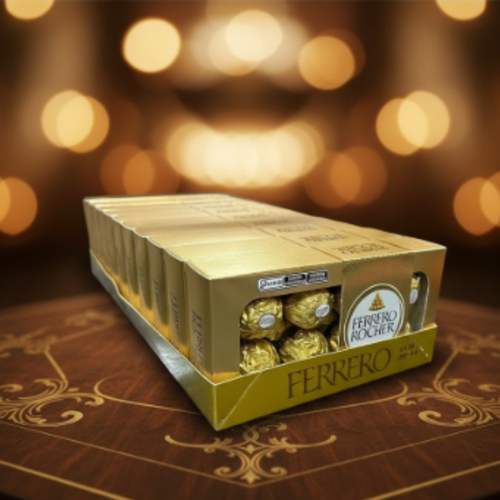 Kit 10 Caixas Bombom Ferrero Rocher T8 100g Ferrero em Oferta na Shopee