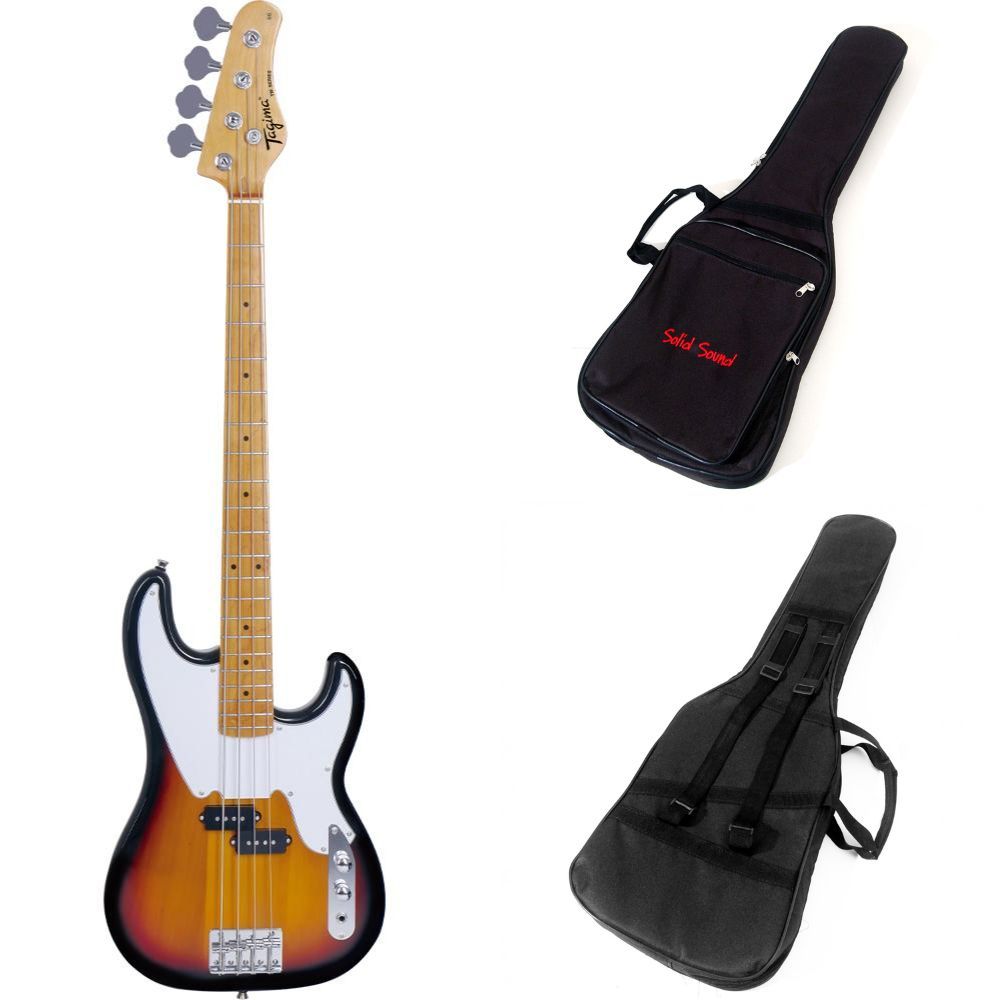 Kit Contrabaixo Tagima Woodstock TW66 Sunburst 4 Cordas + Capa
