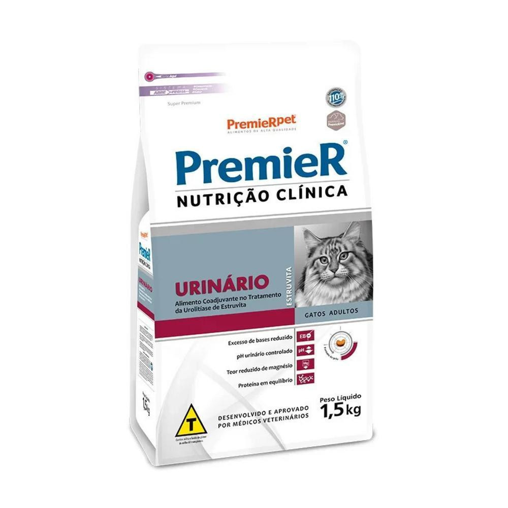 Ração Premier Nutrição Clínica Gatos Urinário Estruvita 1,5Kg em Oferta na Shopee