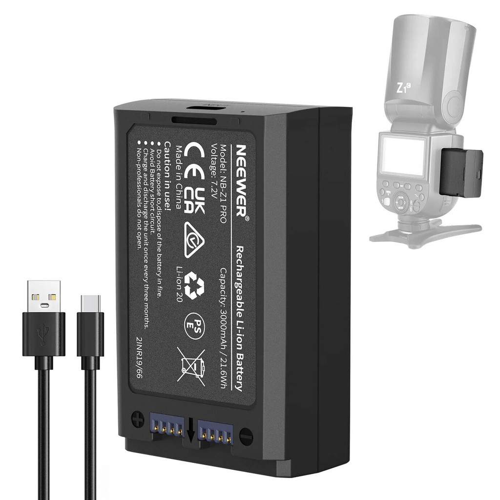 Bateria Neewer NB-Z1 PRO para Flashes Série Z USB-C