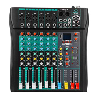 Mesa de Som 6 Canais Compacta Efeitos Phantom Power Onistek ON-MX03 em Oferta na Shopee