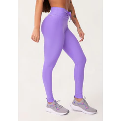 LEGGING FITNESS FEMININA COM FRANZIDO E AMARRAÇÃO AURA DLK