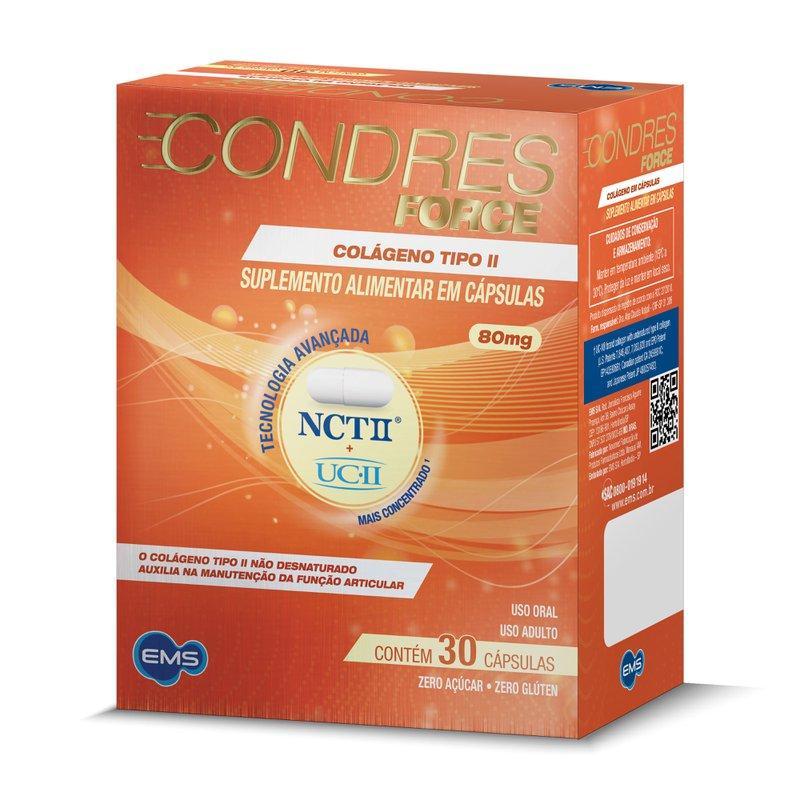 Suplemento Alimentar Condres Force 80mg Colágeno UC II + NCT II 30 Cápsulas em Oferta na Shopee
