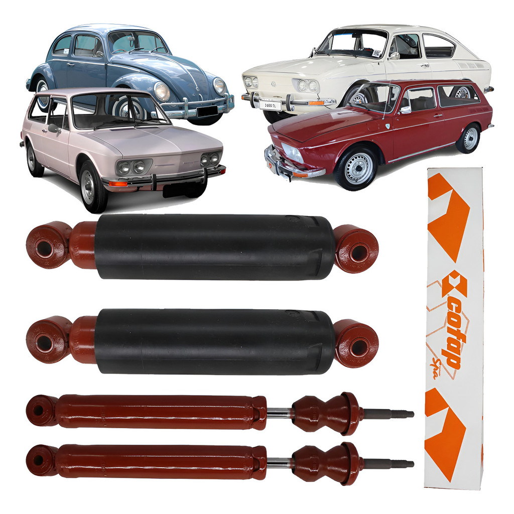Kit 4 Amortecedor Vw Fusca 1970/1996 Brasilia Variant Cofap