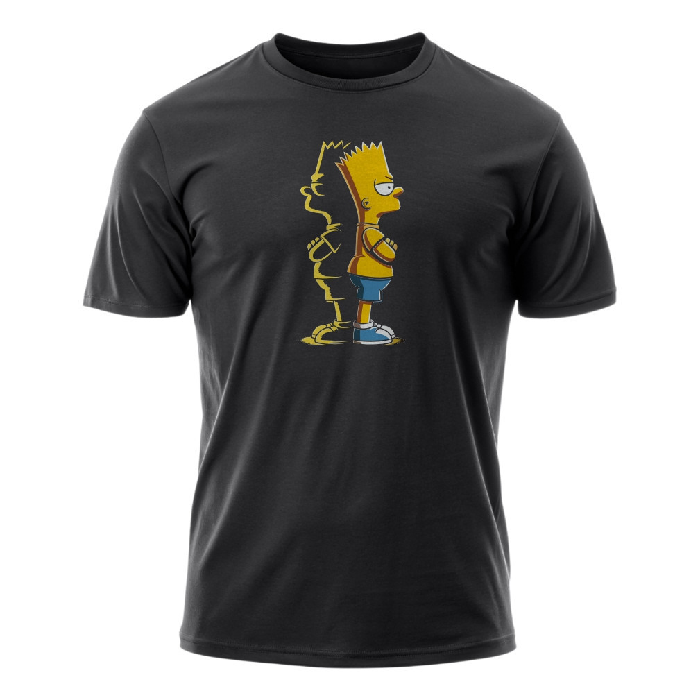 Camiseta Bart Simpson Camisa 100% Algodão Confortável Moda