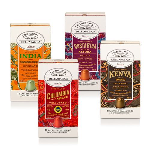 Kit Degustação Cápsulas Corsini Compagnia Dell'Arabica - Variedades em Oferta na Shopee