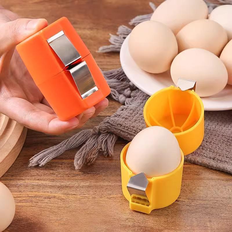 Portátil Ovo Topper Escudo Cortador Batedor Cozinha Ferramentas De Cozimento Ovos Máquina Abertura Rápido — imagem 2 de 2