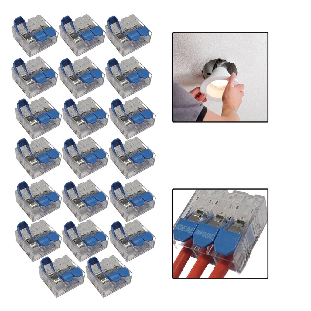 Kit 20 Conector Elétrico 3 Vias condutor 6mm 41A (WECO/IDEAL)