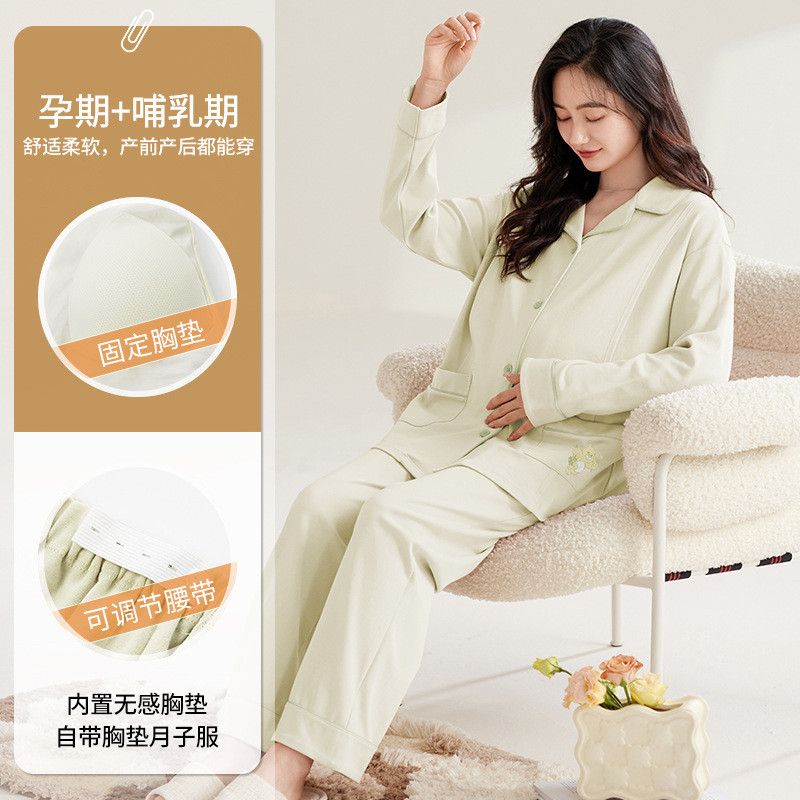 Xiyue Imitação de Algodão Roupas de Confinamento Novo Estilo Almofada de Peito Fixa de Manga Comprida Simples Cor Sólida