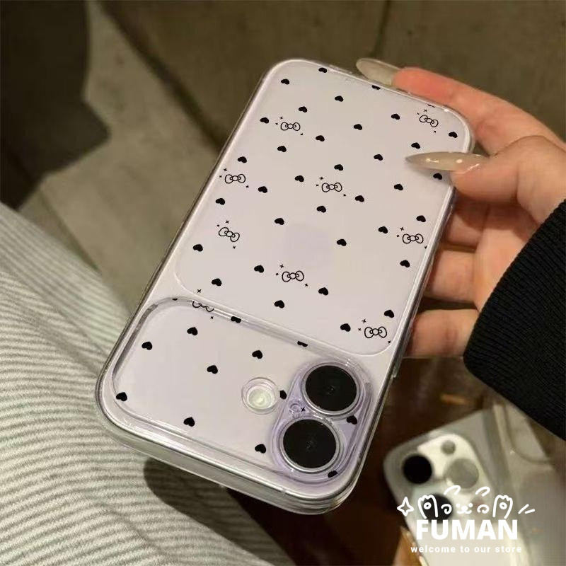 Bonito Preto Amor Coração Fosco Claro Caso De Telefone Para Samsung Galaxy A27 A37 A36 M36 F36 A35 A34 A33 A32 M32 A31 A