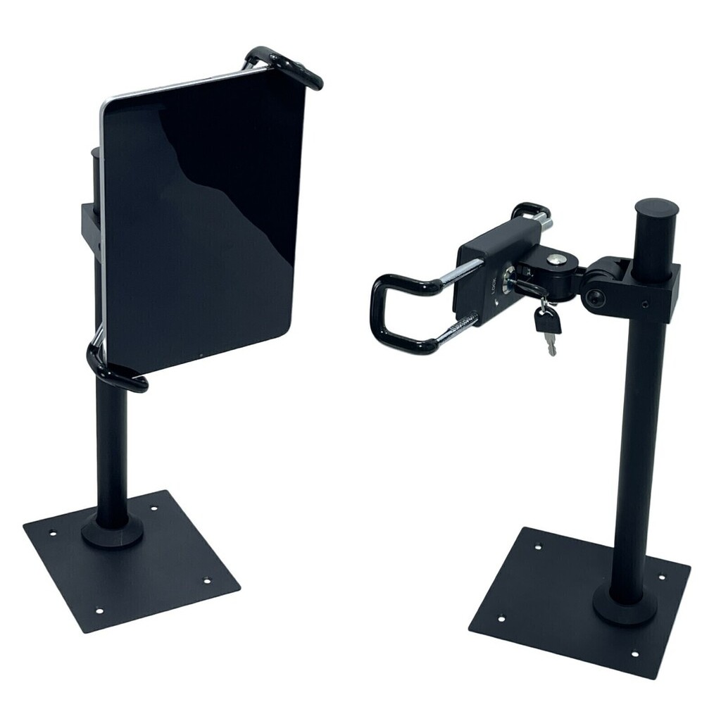 Suporte Mesa c/ Trava Segurança Antifurto Tablet iPad, Samsung Galaxy Tab, Xiaom