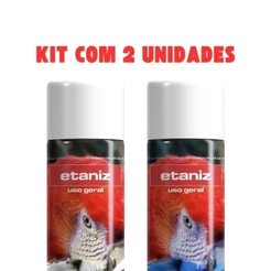 Kit 2 Tinta Spray de pintura Branco Brilhante 400ml Uso Geral Etaniz