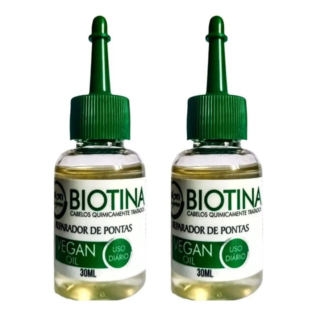 Kit 2 Óleos Biotina Reparador De Pontas Maycrene