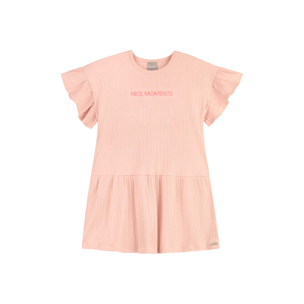 Vestido Infantil Menina Amplo Colorittá Rosa