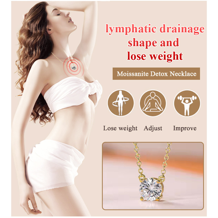 [Elegância Simples] Colar de Moissanite 18k Gold 2 Carat/Feminino/Presente/Joias