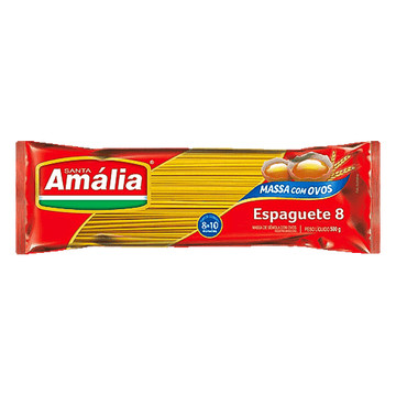Macarrão com Ovos Espaguete Nº8 Santa Amália