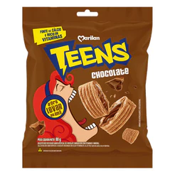 Biscoito Teens sabor chocolate