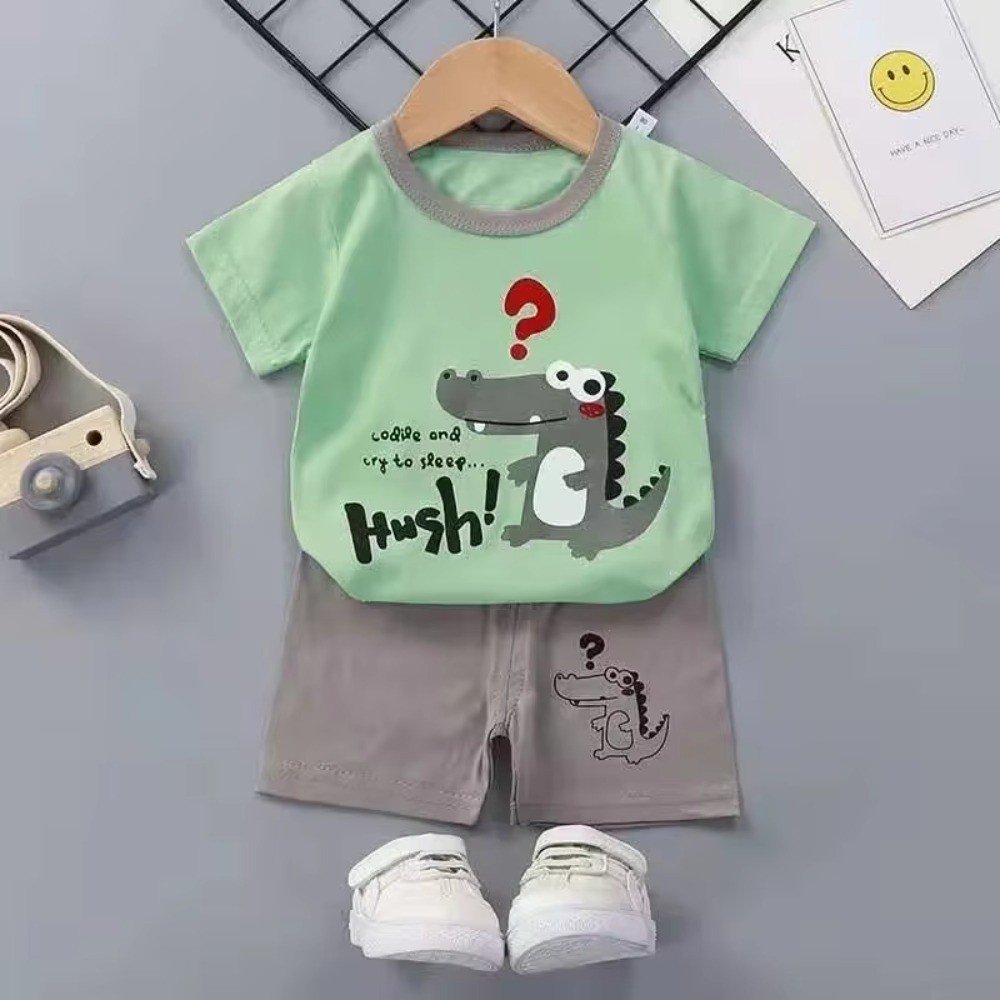 Conjuntos Infantis Mãe Crianças Roupas Meninos Menina Camiseta Shorts Verão Algodão Manga Curta Bebê Da Criança Terno